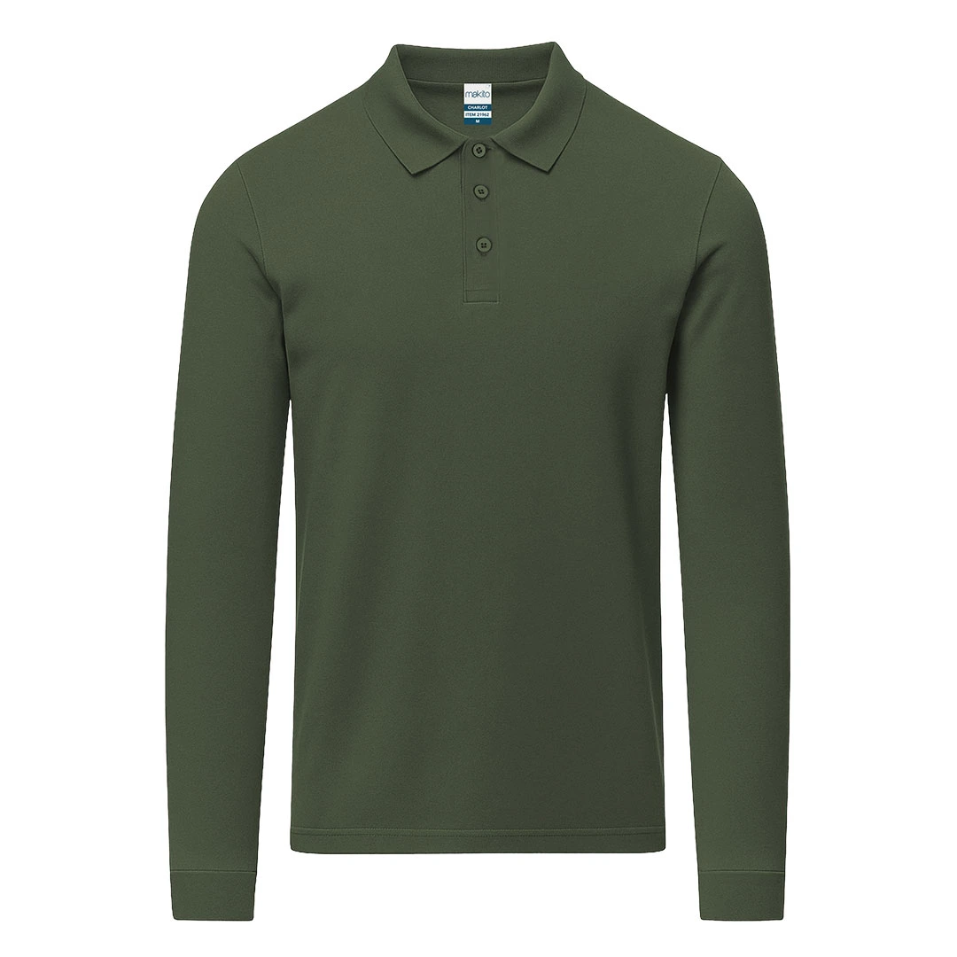 Polo Adulto Color Charlot - VERDE BOTELLA