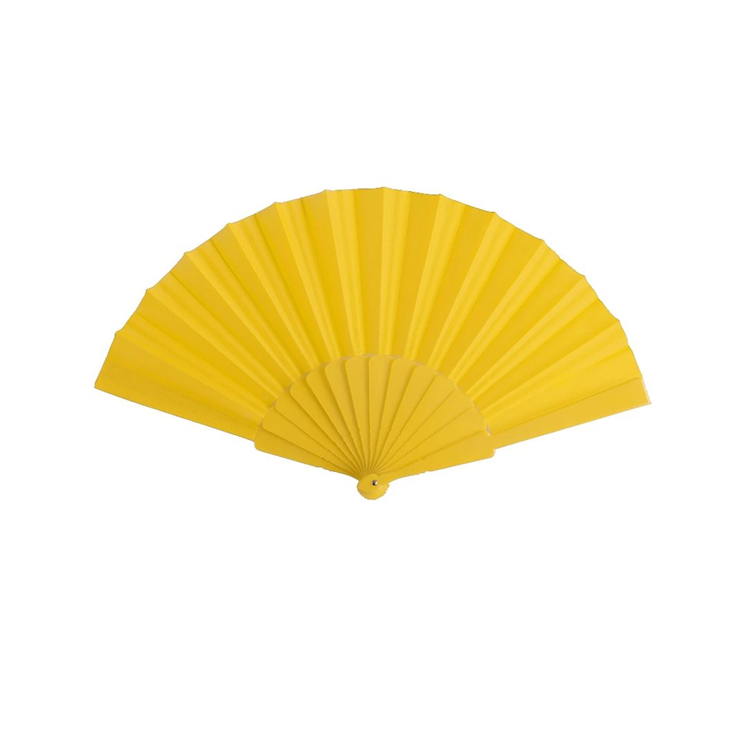 Abanico Tela - AMARILLO