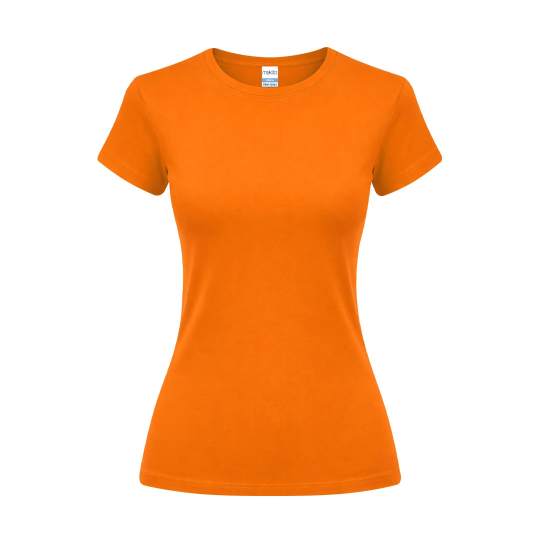 Camiseta Mujer Color Epika - NARANJA