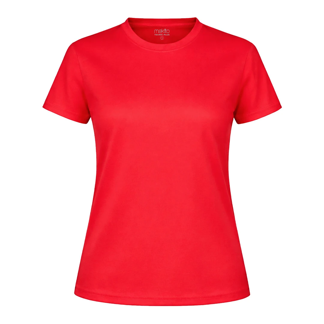 Camiseta Mujer Tecnic Plus - ROJO