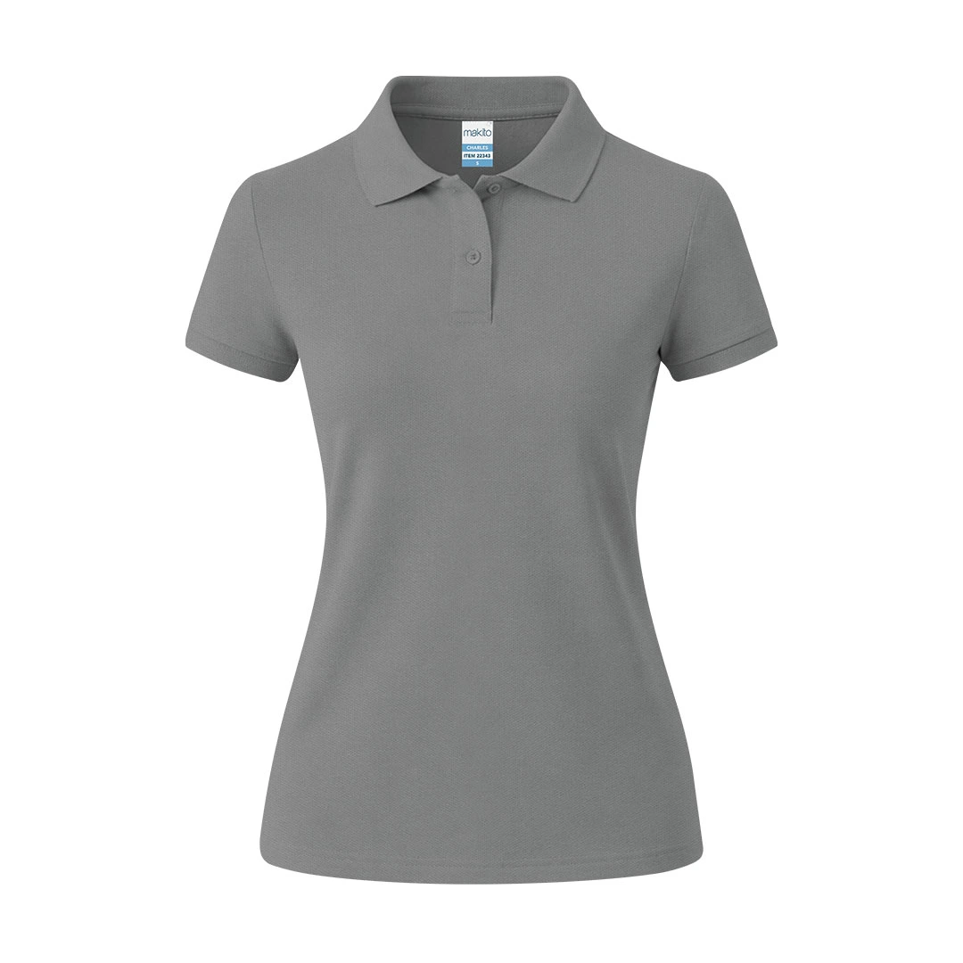 Polo Mujer Color Charles - GRIS