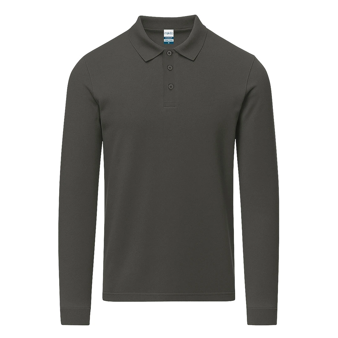 Polo Adulto Color Charlot - GRIS OSCURO