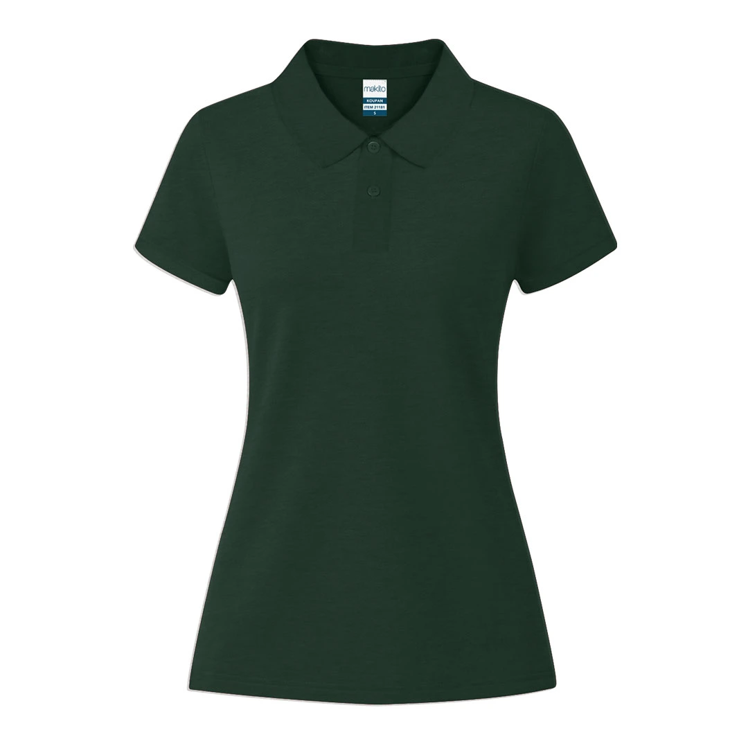Polo Mujer Color Koupan - VERDE BOTELLA