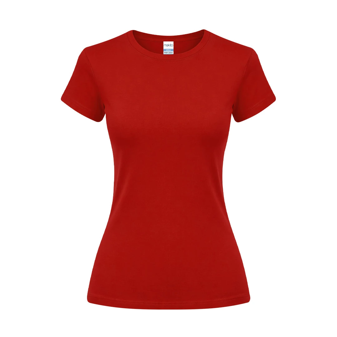 Camiseta Mujer Color Epika - ROJO