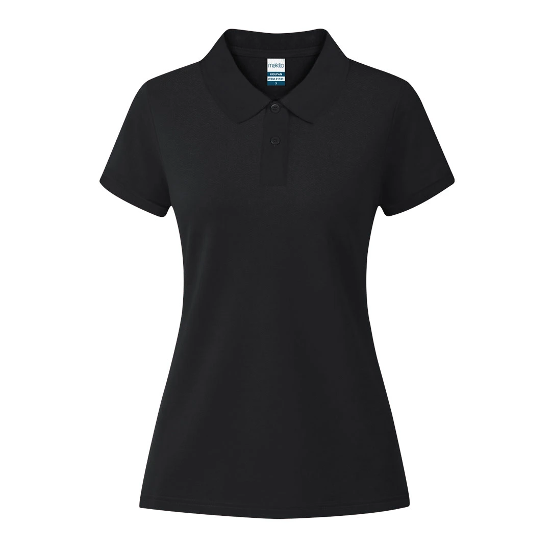Polo Mujer Color Koupan - NEGRO